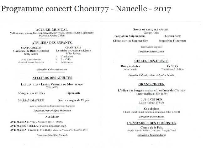 Programme naucelle