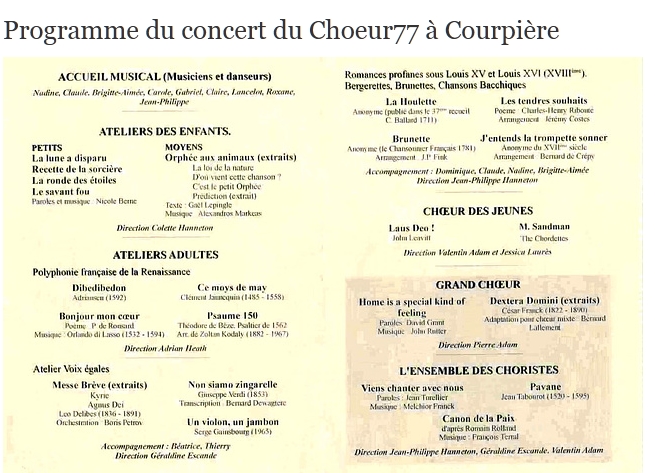 programme courpiere